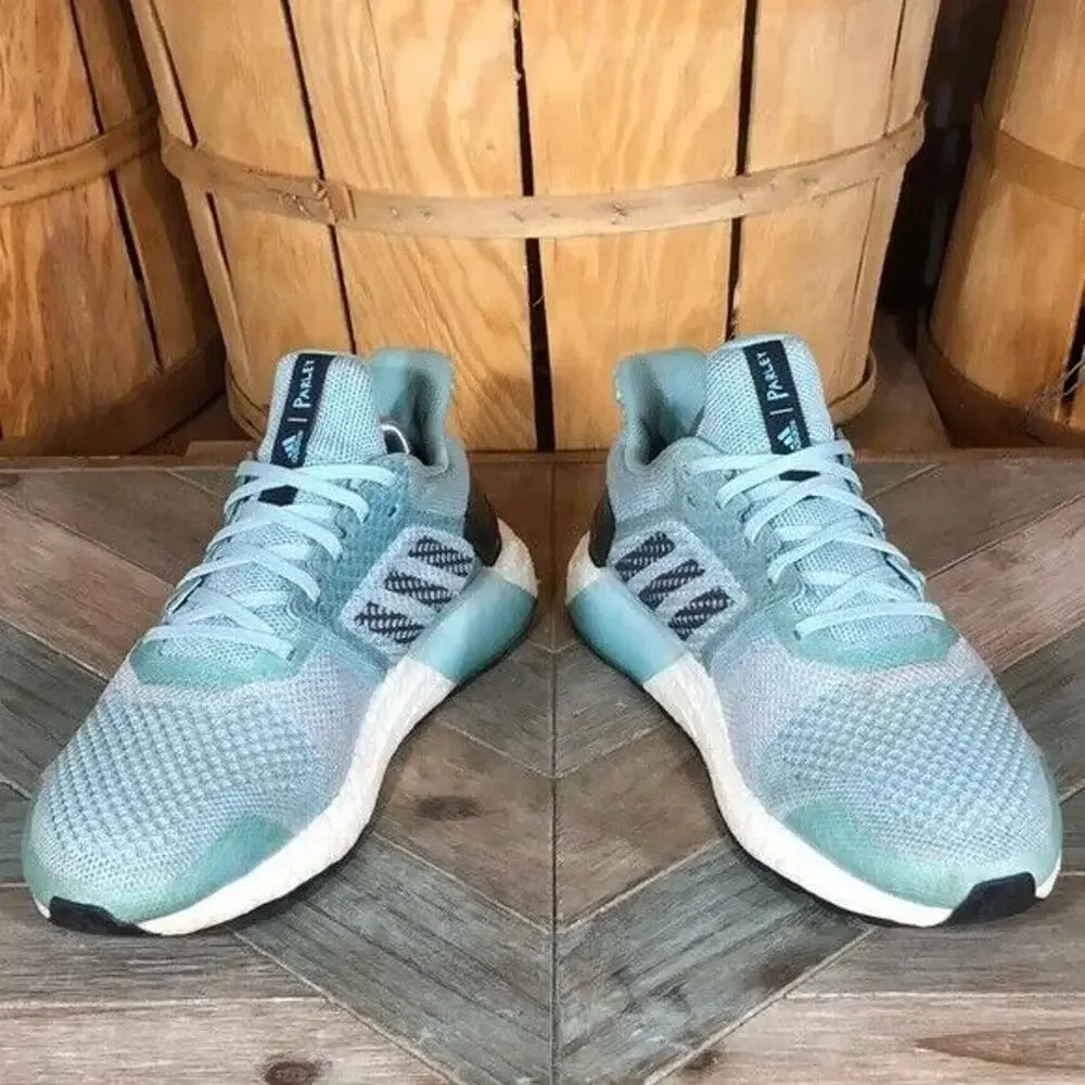 Adidas UltraBoost ST Parley Aqua White AC8207 Running Shoes Womens Size 9.5